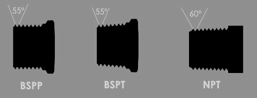 BSP εναντίον NPT των συναρμολογήσεων κοχλιοτομώ